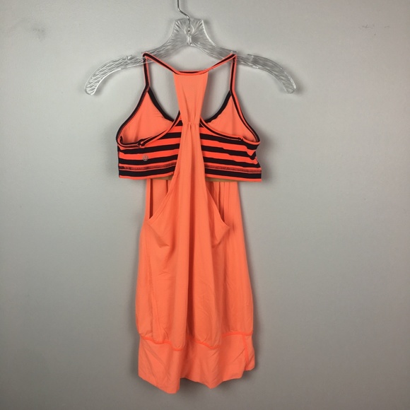 Lululemon no limits tank top orange and navy 6 - Picture 4 of 6